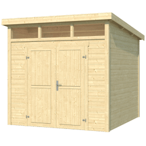 Kibo hytte/redskabsrum med dobbeltdør og topvinduer 5,97 mÂ²